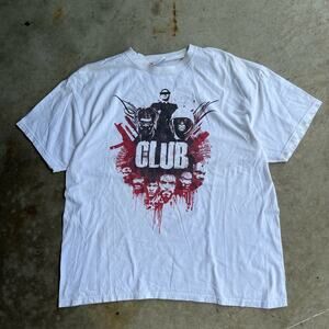 vintage y2k 2000s “ the club” movie tv promo tee white hanes t-shirt  mens XL